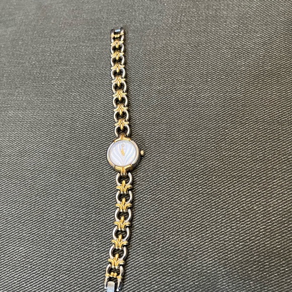 Bulova watch. Diamond on face. Dual tone. Lightly used… great condition. - Picture 4 of 5